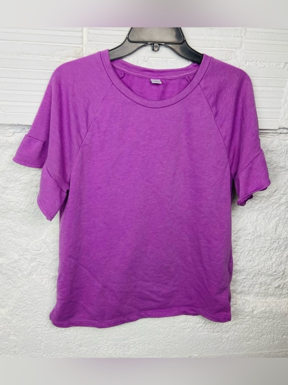 Purple Short Sleeve Women's Top